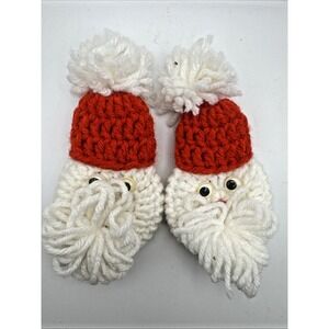 Santa Doorknob Cover Hand Knit Vintage